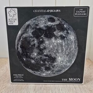 Professor Puzzle Celestial Jigsaws The Moon 1000 Piece Circular Puzzle Poster